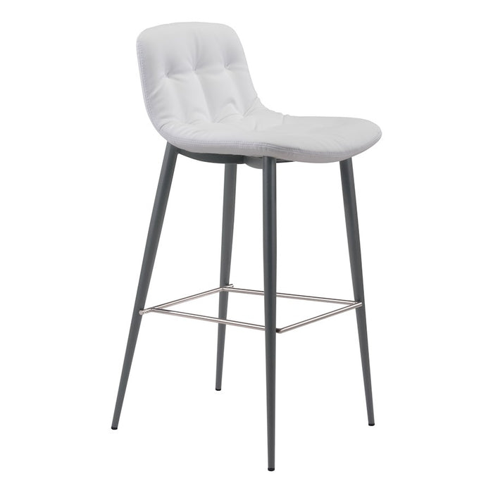 Zuo Modern Tangiers BarStool Set of 2, White