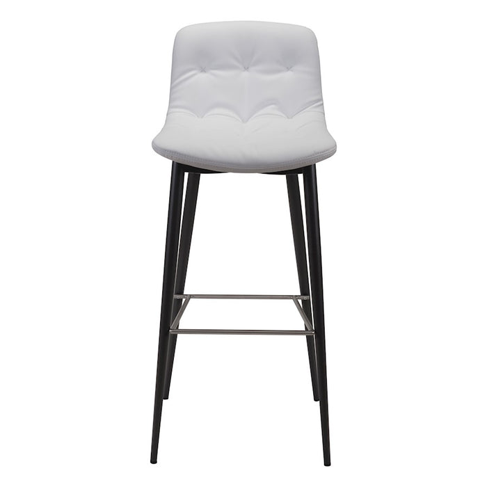 Zuo Modern Tangiers BarStool Set of 2, White
