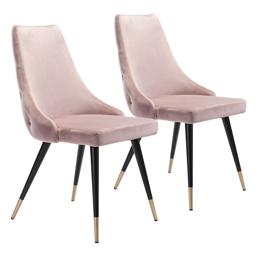 Zuo Modern Piccolo Dining Chair Set of 2, Pink - 101088