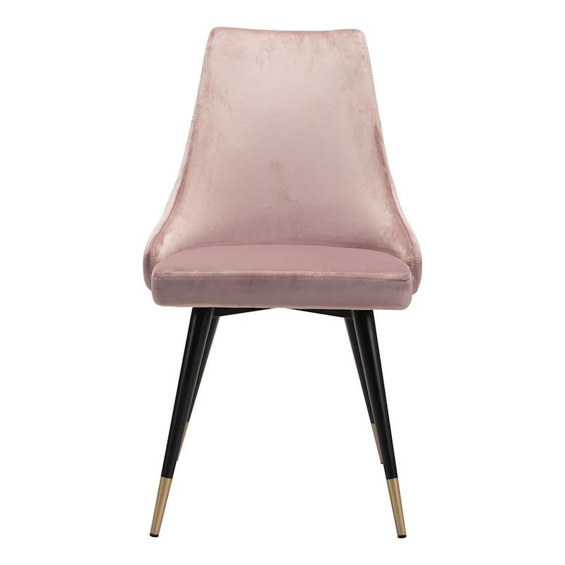Zuo Modern Piccolo Dining Chair Set of 2, Pink