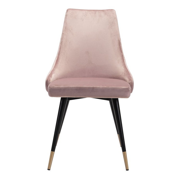 Zuo Modern Piccolo Dining Chair Set of 2, Pink