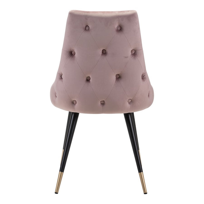 Zuo Modern Piccolo Dining Chair Set of 2, Pink