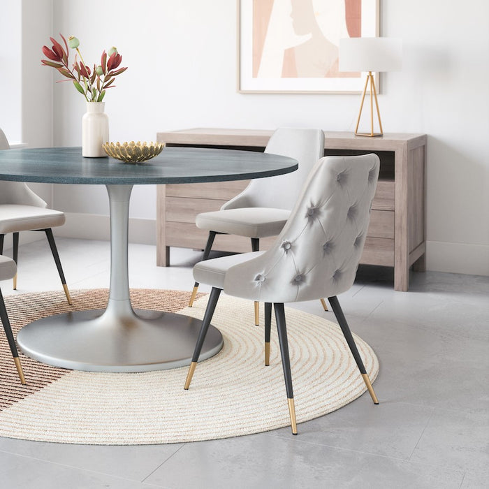 Zuo Modern Piccolo Dining Chair Set of 2, Gray