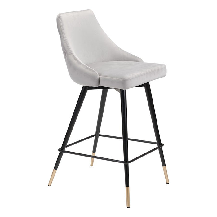 Zuo Modern Piccolo Counter Stool, Gray - 101093