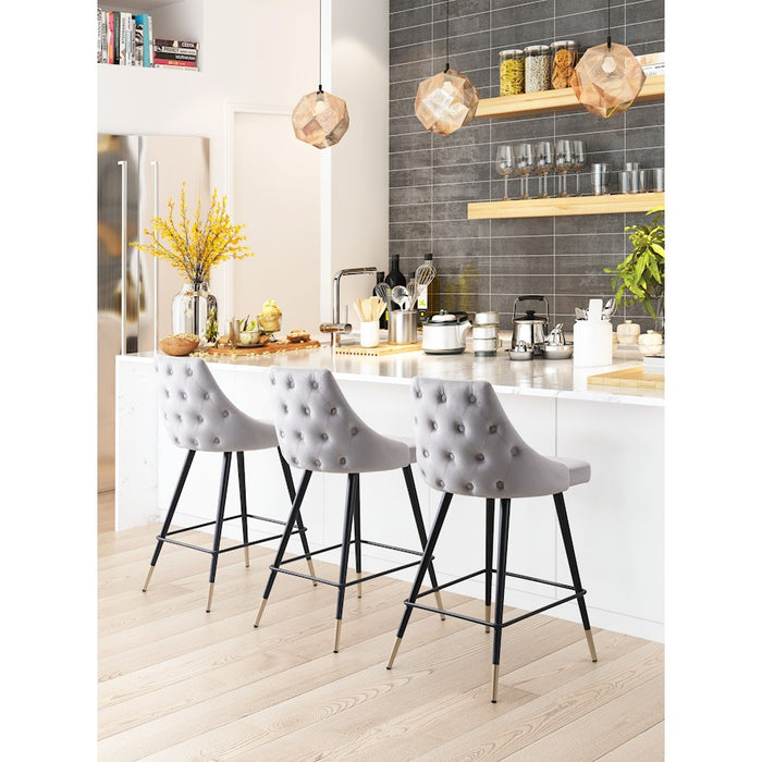 Zuo Modern Piccolo Counter Stool, Gray