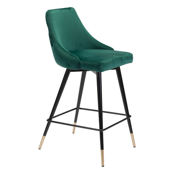 Zuo Modern Piccolo Counter Stool, Green