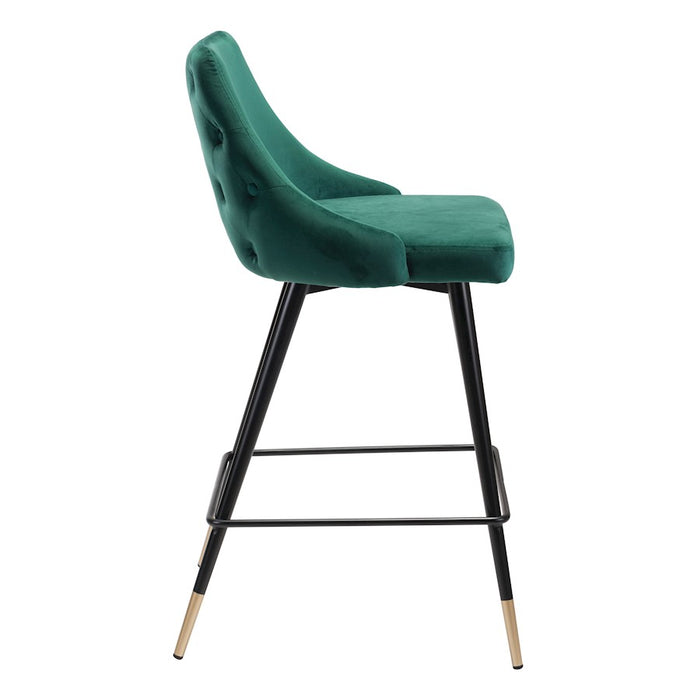 Zuo Modern Piccolo Counter Stool, Green