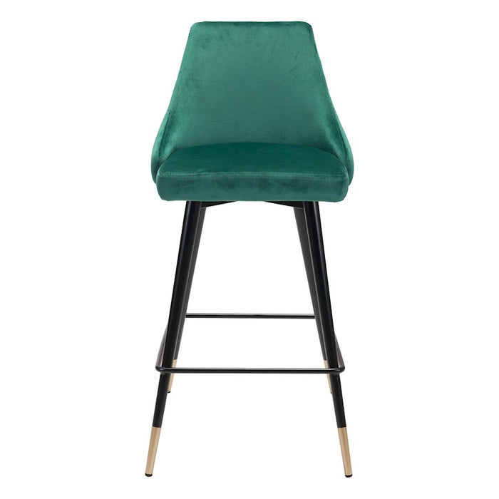 Zuo Modern Piccolo Counter Stool, Green