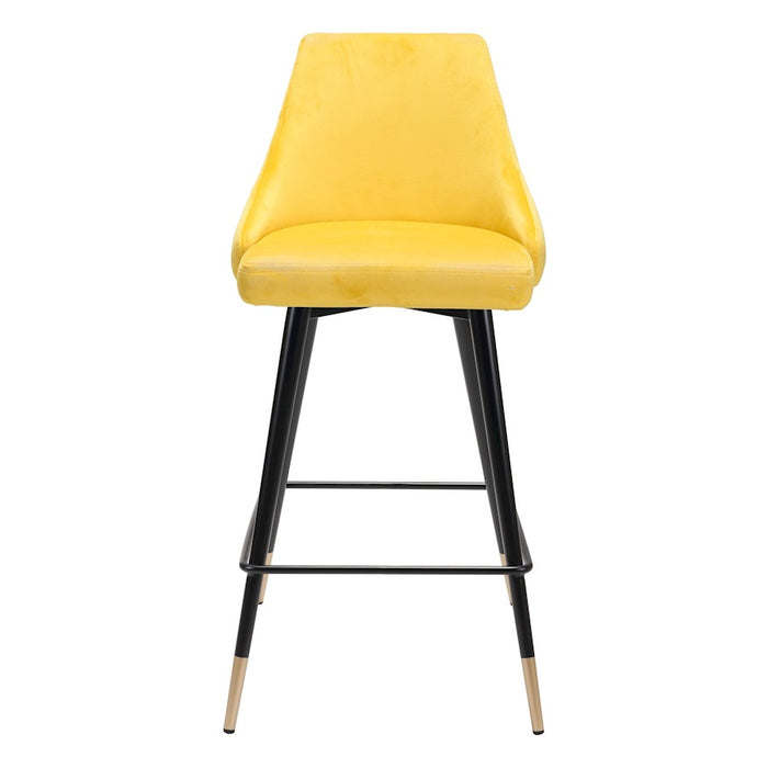Zuo Modern Piccolo Counter Stool, Yellow