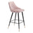 Zuo Modern Piccolo BarStool, Pink