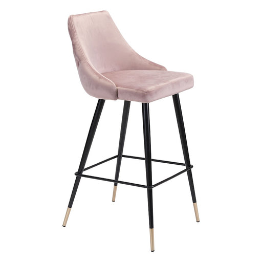 Zuo Modern Piccolo BarStool, Pink
