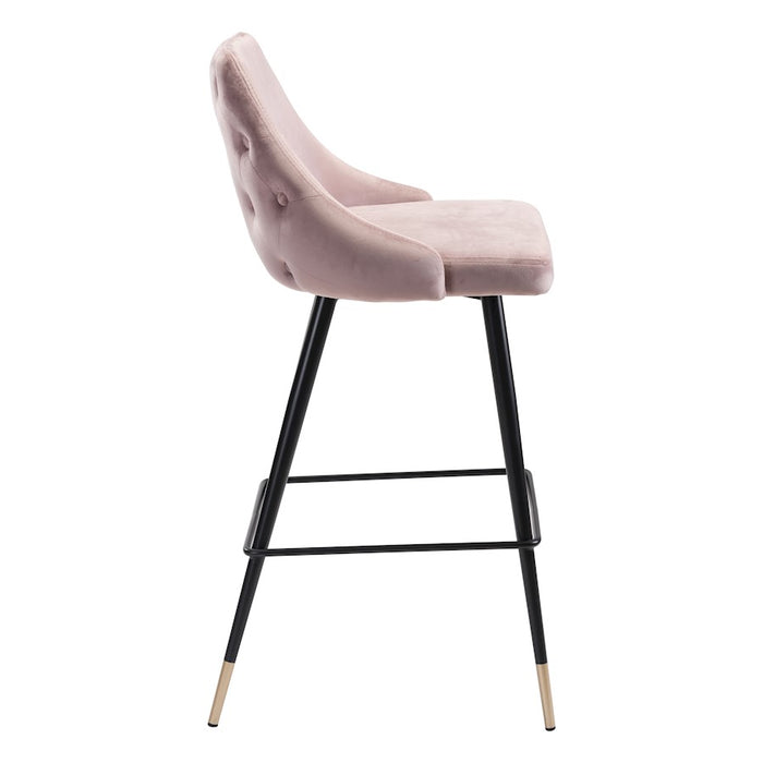 Zuo Modern Piccolo BarStool, Pink