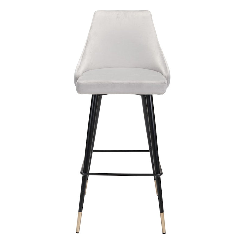 Zuo Modern Piccolo BarStool, Gray