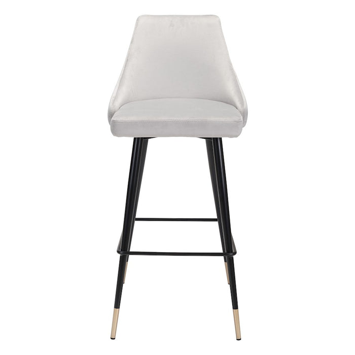 Zuo Modern Piccolo BarStool, Gray