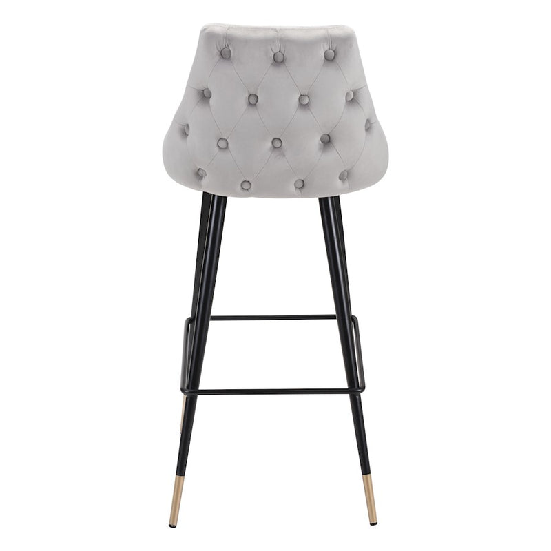 Zuo Modern Piccolo BarStool, Gray