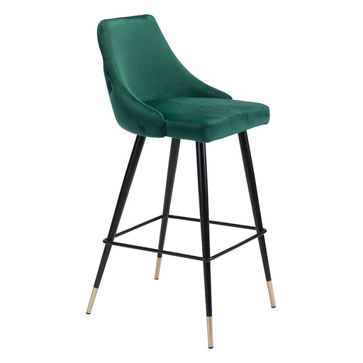 Zuo Modern Piccolo BarStool, Green