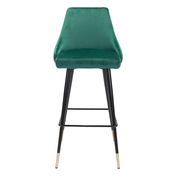 Zuo Modern Piccolo BarStool, Green