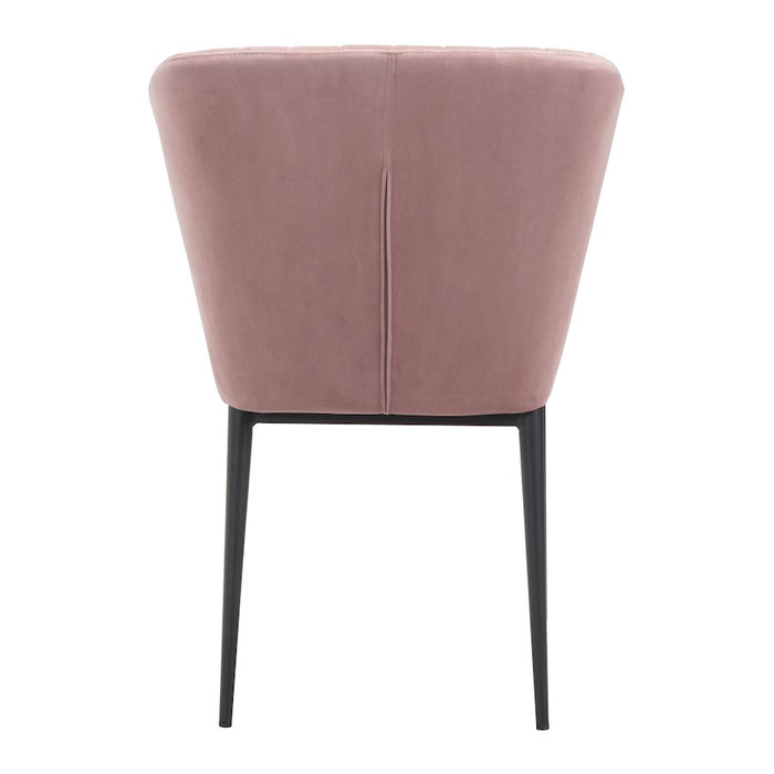 Zuo Modern Tolivere Dining Chair Set of 2, Pink