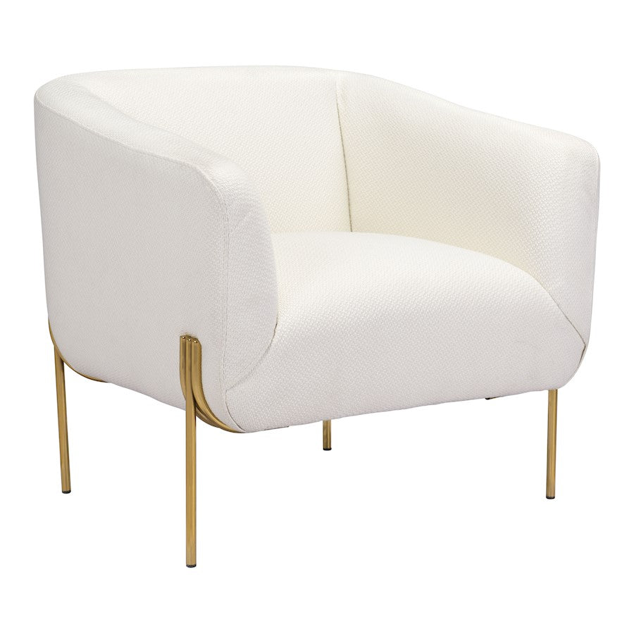 Zuo Modern Micaela Armchair, Ivory - 101258