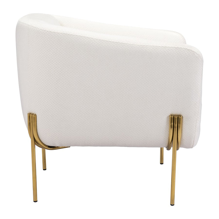 Zuo Modern Micaela Armchair, Ivory