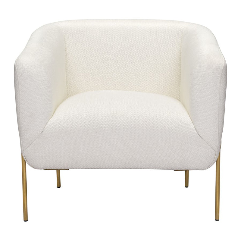 Zuo Modern Micaela Armchair, Ivory