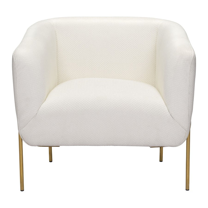 Zuo Modern Micaela Armchair, Ivory
