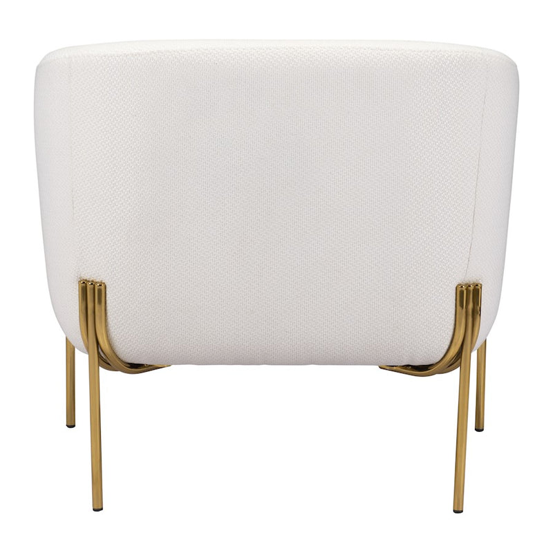 Zuo Modern Micaela Armchair, Ivory