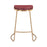 Zuo Modern Bree Counter Stool Set of 2, Burgundy/Gold