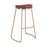 Zuo Modern Bree BarStool Set of 2, Burgundy/Gold