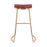 Zuo Modern Bree BarStool Set of 2, Burgundy/Gold