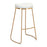 Zuo Modern Bree BarStool Set of 2, White/Gold