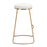 Zuo Modern Bree BarStool Set of 2, White/Gold