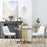Zuo Modern Magnus Dining Chair Set of 2, White/Silver