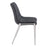 Zuo Modern Magnus Dining Chair Set of 2, Black/Silver