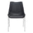 Zuo Modern Magnus Dining Chair Set of 2, Black/Silver