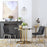 Zuo Modern Magnus Dining Chair Set of 2, Black/Silver