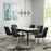 Zuo Modern Magnus Dining Chair Set of 2, Black/Silver