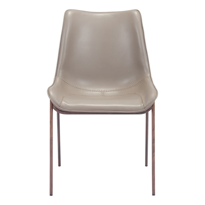 Zuo Modern Magnus Dining Chair Set of 2, Brown/Walnut