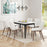 Zuo Modern Magnus Dining Chair Set of 2, White/Walnut