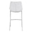 Zuo Modern Magnus BarStool Set of 2, White/Silver