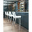 Zuo Modern Magnus BarStool Set of 2, White/Silver