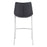 Zuo Modern Magnus BarStool Set of 2, Black/Silver