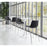 Zuo Modern Magnus BarStool Set of 2, Black/Silver