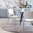 Zuo Modern Ace Dining Chair Set of 2, White/Silver