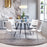 Zuo Modern Ace Dining Chair Set of 2, White/Silver