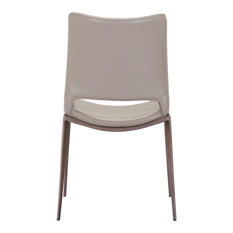 Zuo Modern Ace Dining Chair Set of 2, Brown/Walnut