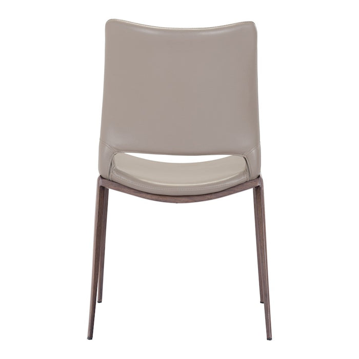 Zuo Modern Ace Dining Chair Set of 2, Brown/Walnut