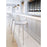 Zuo Modern Ace BarStool Set of 2, White/Silver