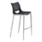 Zuo Modern Ace BarStool Set of 2, Black/Silver