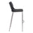 Zuo Modern Ace BarStool Set of 2, Black/Silver